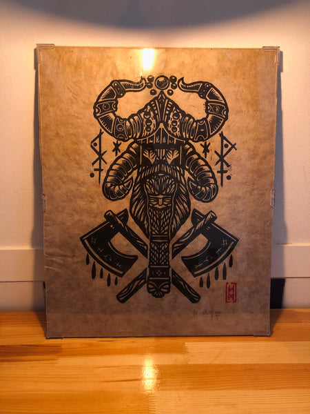 THE WARRIOR PRINT WITH FRAME