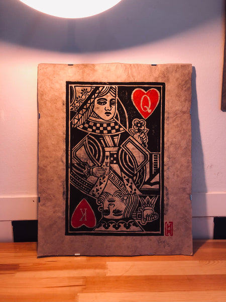 POKER CARD PRINT WITH FRAME
